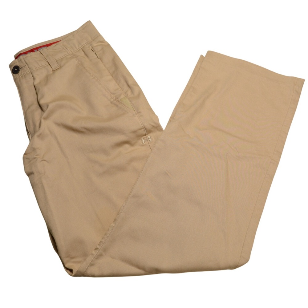 Under Armour Men's Tan Straight Leg Golf Chino Pants‎ Size 30W x 32L